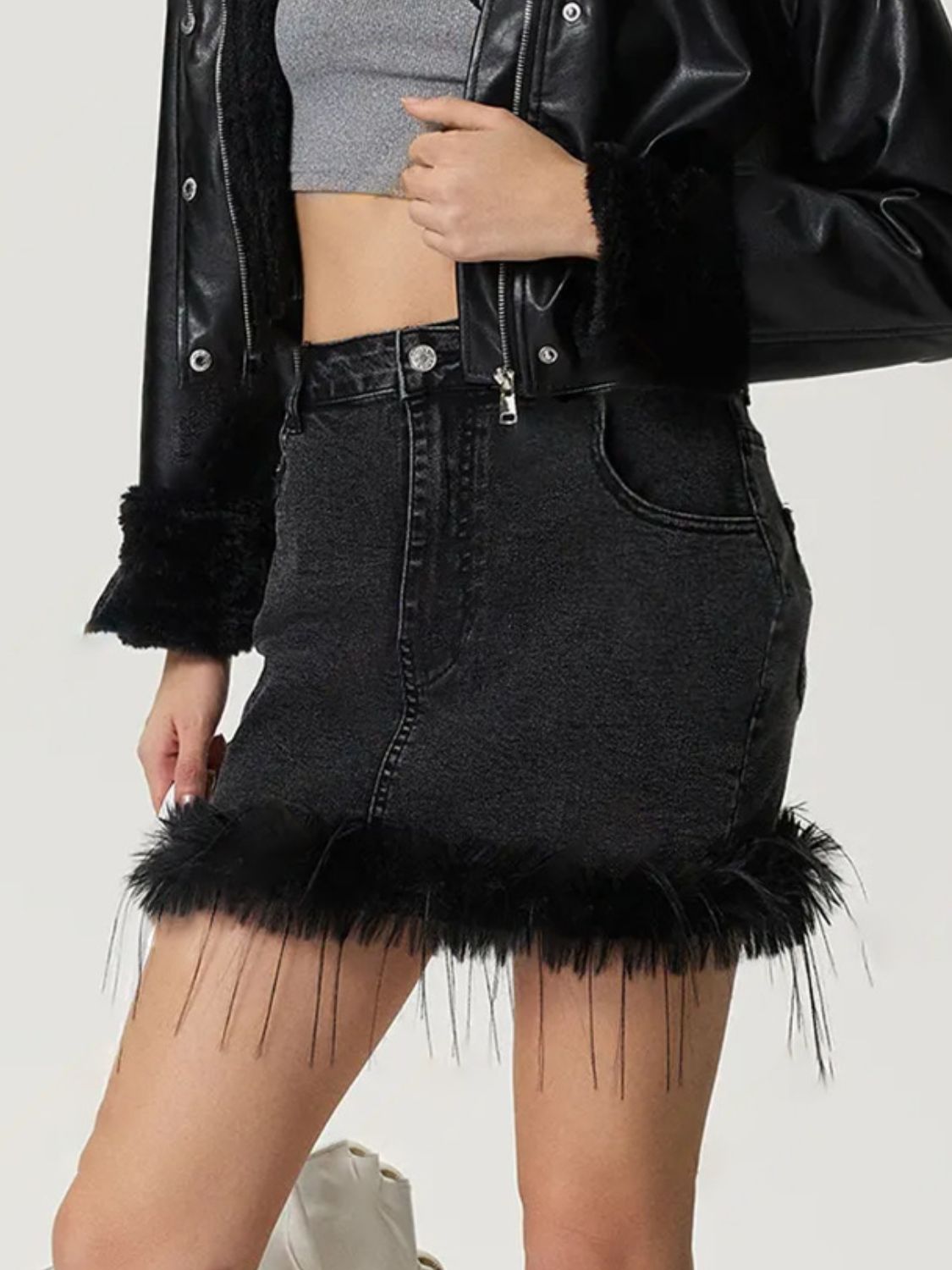 Koisoon Mini Denim Skirt