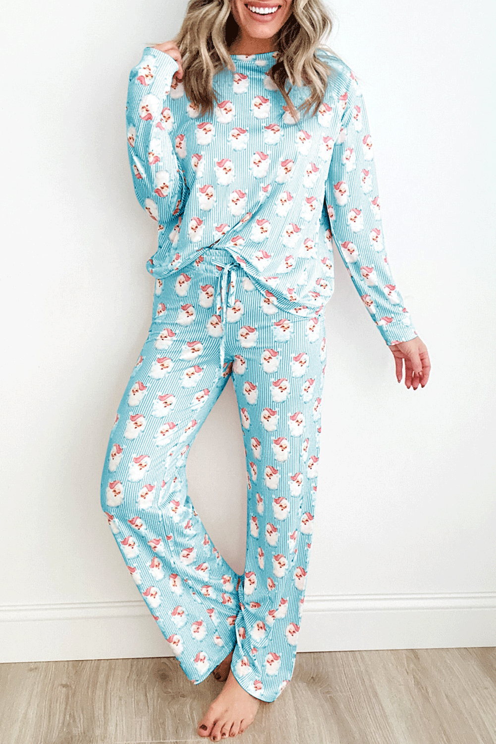 Koisoon Print Long Sleeve Top and Pants Lounge Set