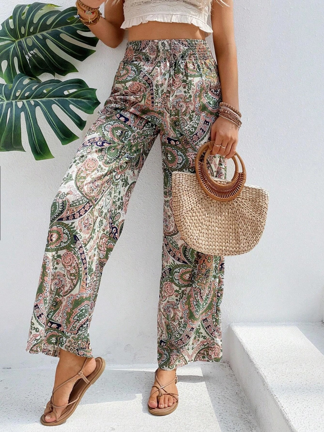 Koisoon Printed Wide Leg Pants