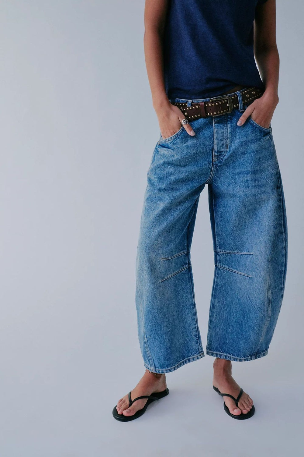 Koisoon Wide Leg Jeans with Pockets