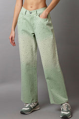 Koisoon Embellishments Gradient Wide Leg Pants