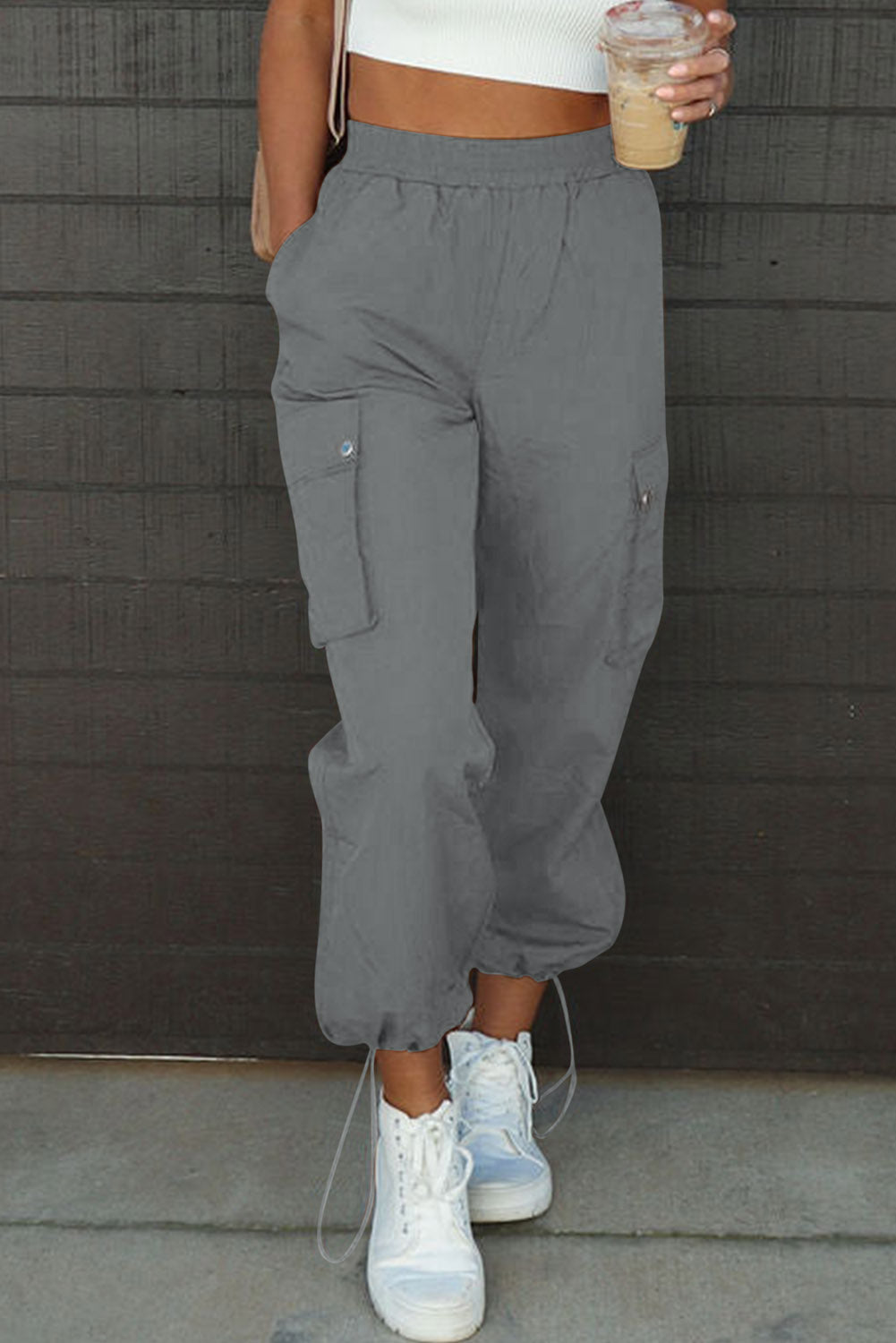 Koisoon Waist Pants with Pockets