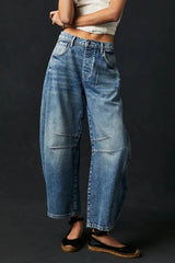 Koisoon Wide Leg Jeans with Pockets