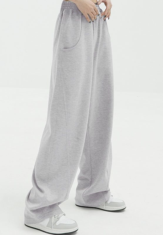 Koisoon Elastic Waist Sweatpants with Pockets