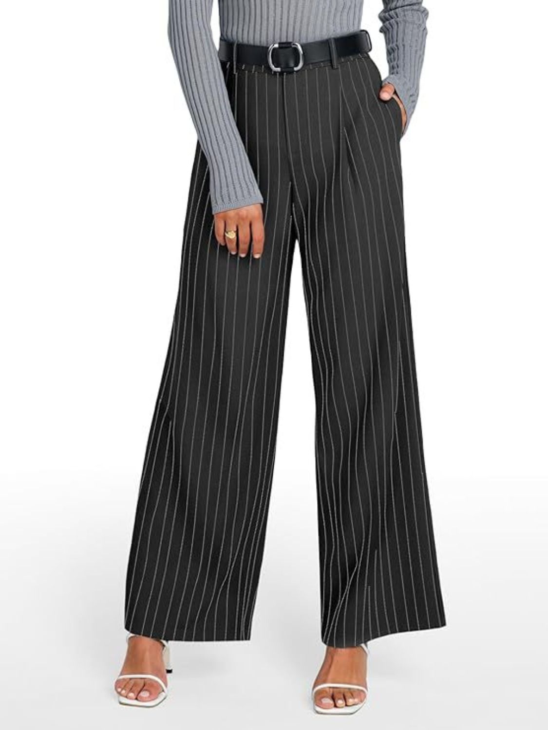 Koisoon Striped Wide Leg Pants