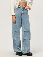 Koisoon Wide Leg Jeans with Pockets