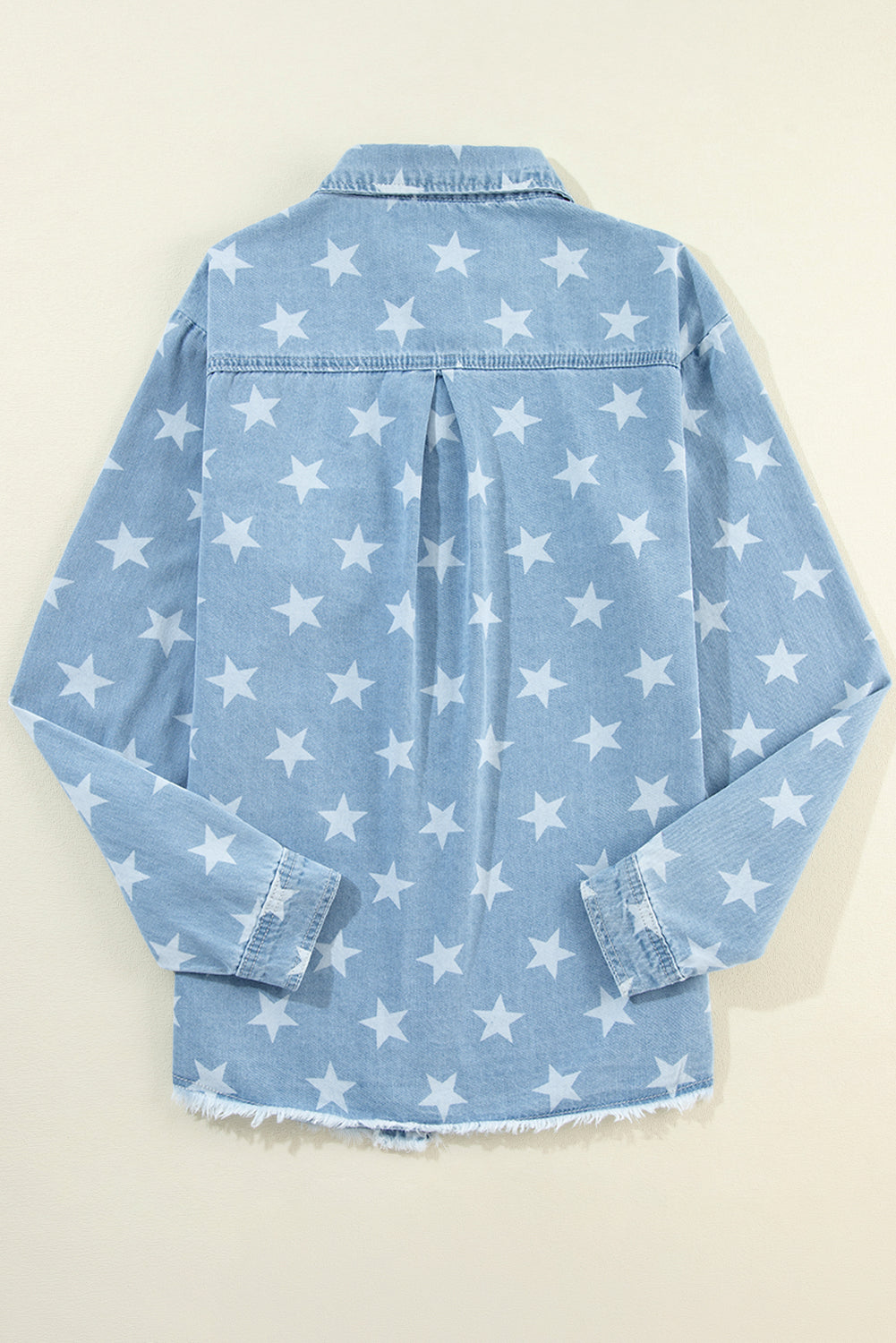 Koisoon Star Collared Neck Denim Top