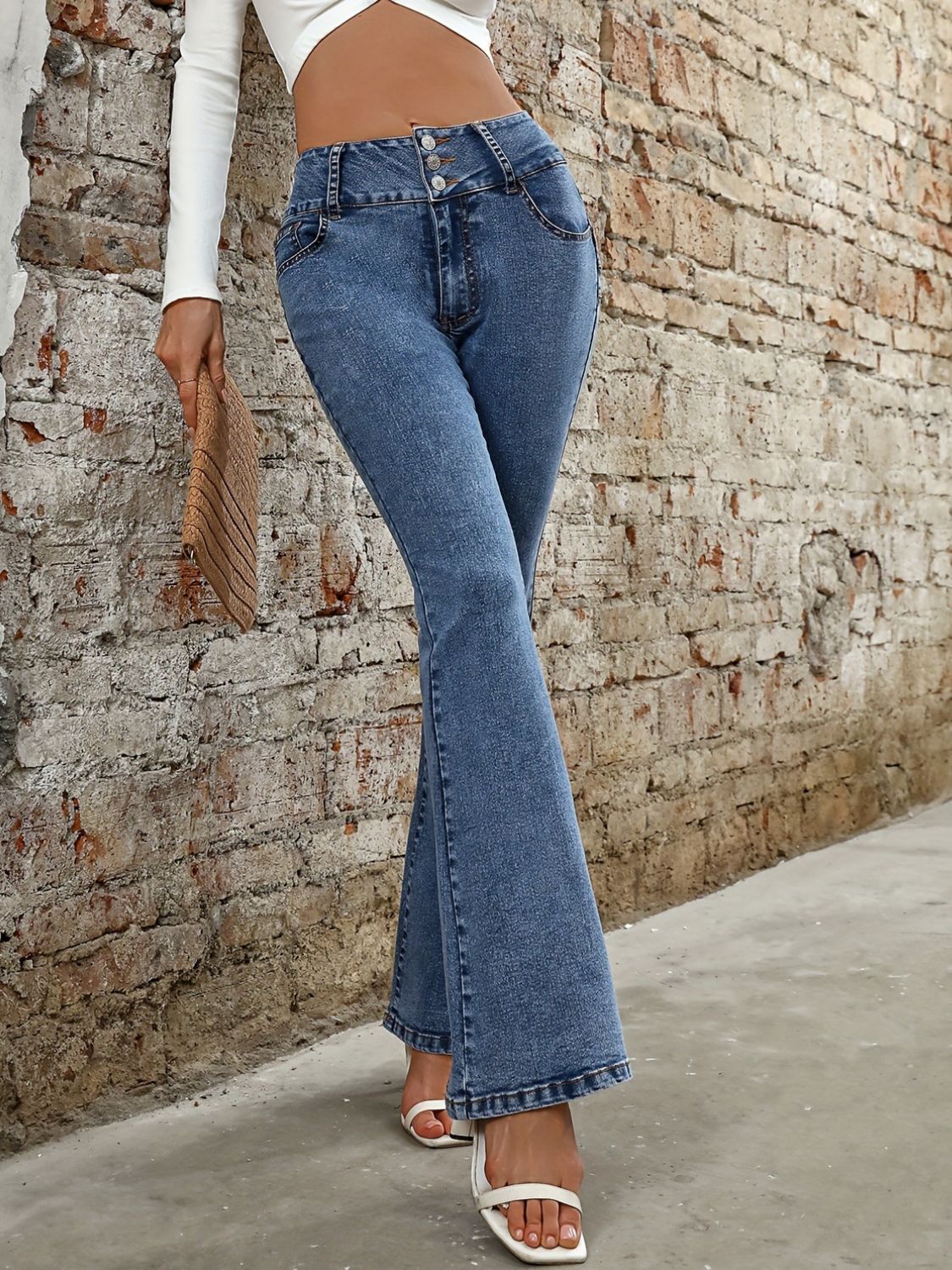 Koisoon Bootcut Jeans with Pockets