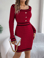 Koisoon Long Sleeve Sweater Dress