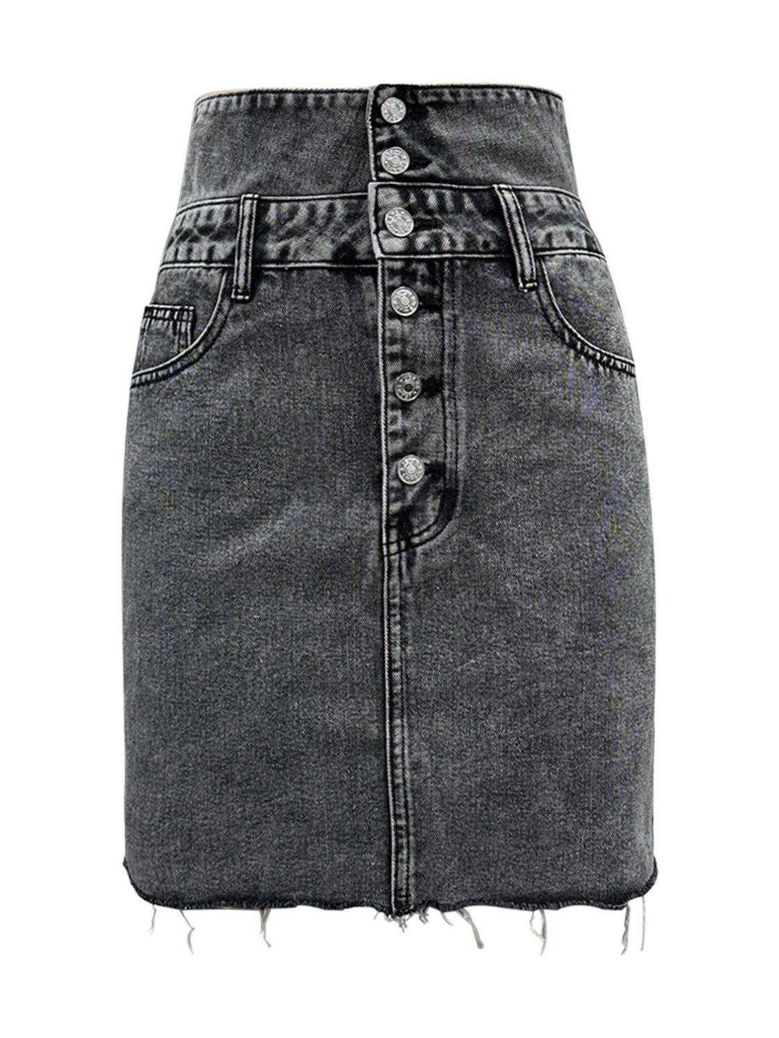 Koisoon High Waist Denim Skirt