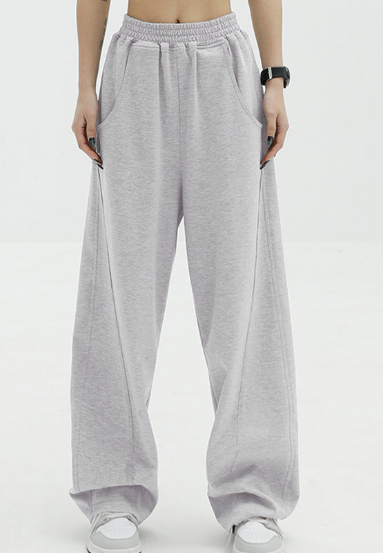 Koisoon Elastic Waist Sweatpants with Pockets