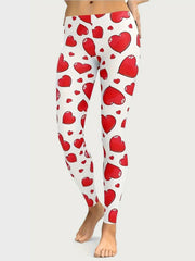 Koisoon Heart Print Skinny Pants