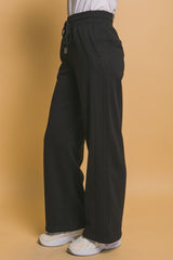 Koisoon Love Tree Drawstring Wide Leg Sweatpants with Pockets