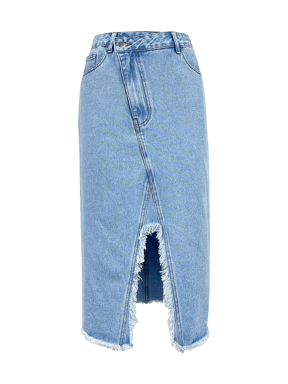 Koisoon Slit Midi Denim Skirt