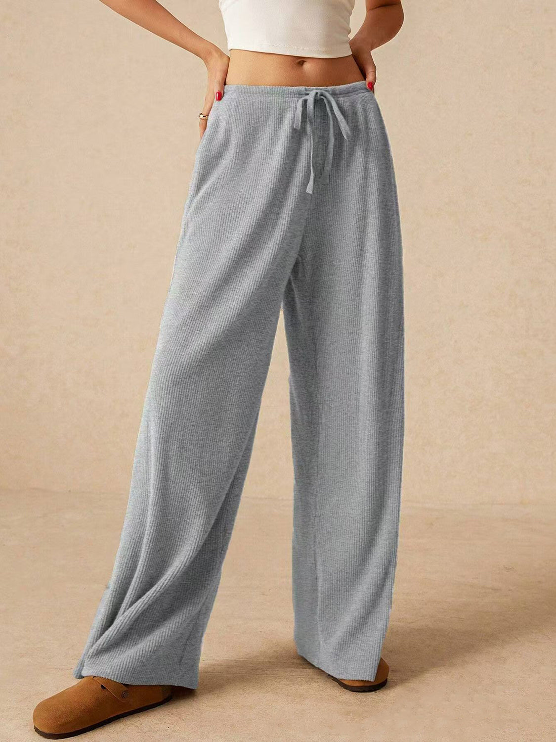 Koisoon Drawstring Wide Leg Pants