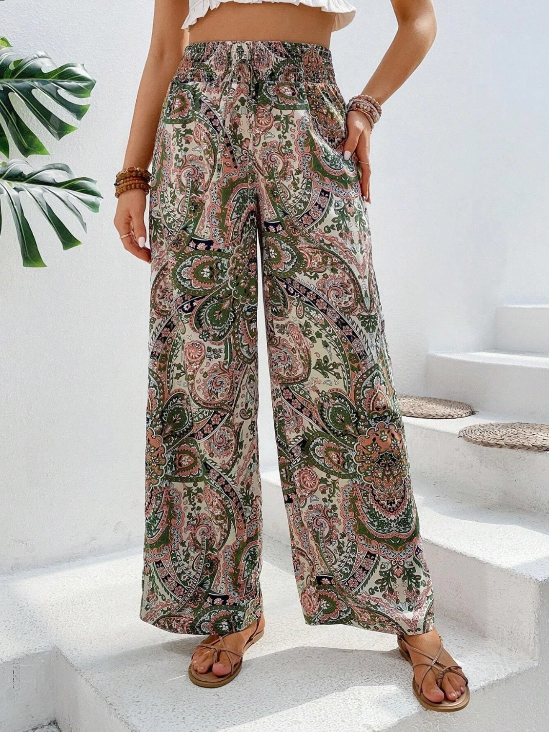 Koisoon Printed Wide Leg Pants