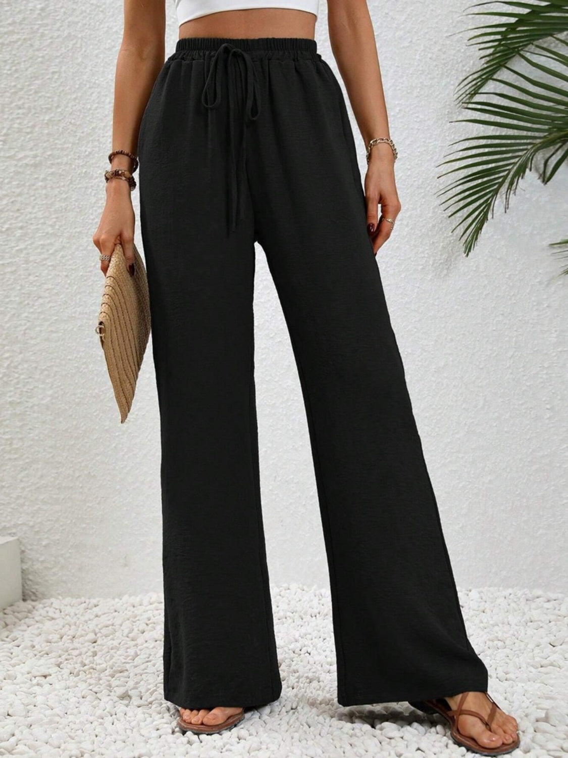 Koisoon Wide Leg Drawstring Pants