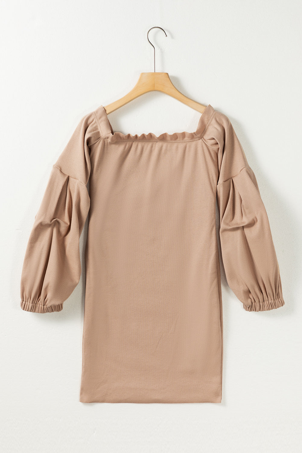 Koisoon Ruched Off Shoulder Long Sleeve Dress