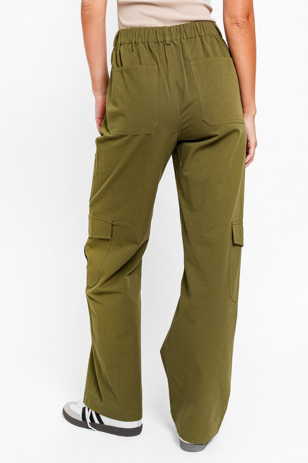 Koisoon High Waisted Wide Leg Cargo Pants with Pockets