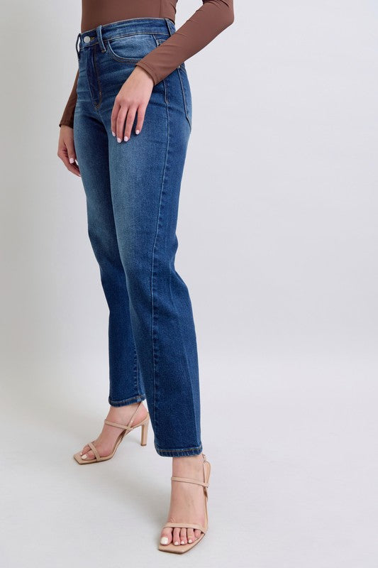 Koisoon Full Size Side Seam Detail Straight Jeans with Pockets