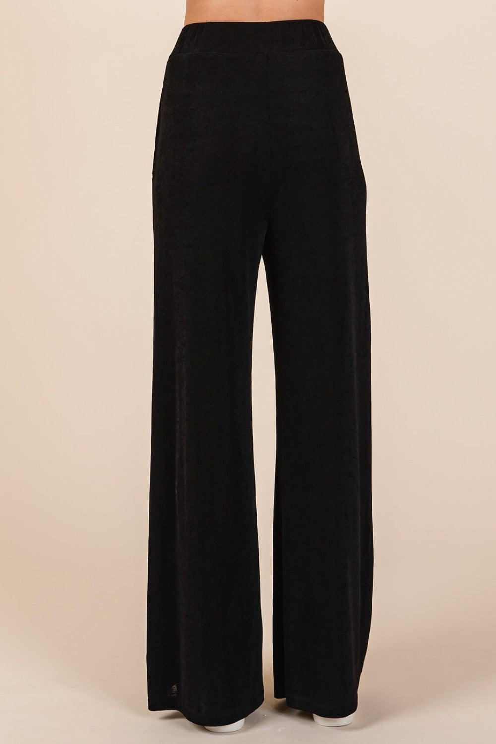 Koisoon Elastic Waist Pants with Side Pockets