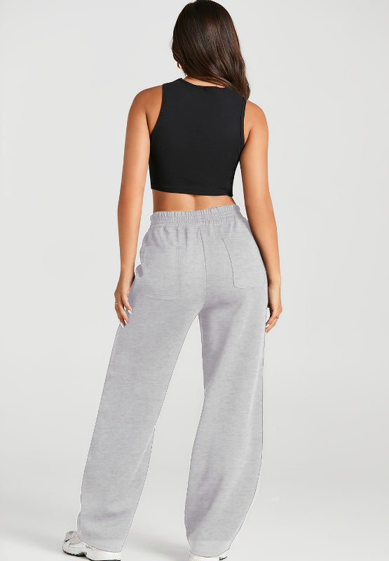 Koisoon Elastic Waist Sweatpants with Pockets