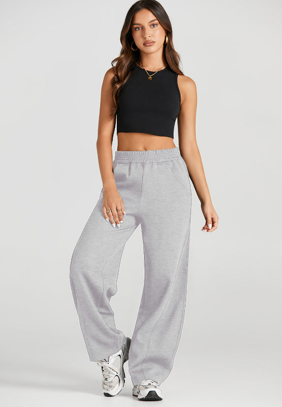 Koisoon Elastic Waist Sweatpants with Pockets