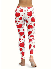 Koisoon Heart Print Skinny Pants