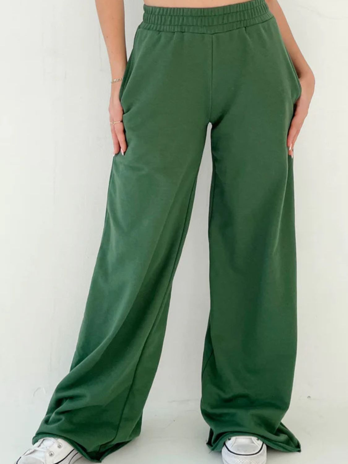 Koisoon Elastic Waist Wide Leg Pants