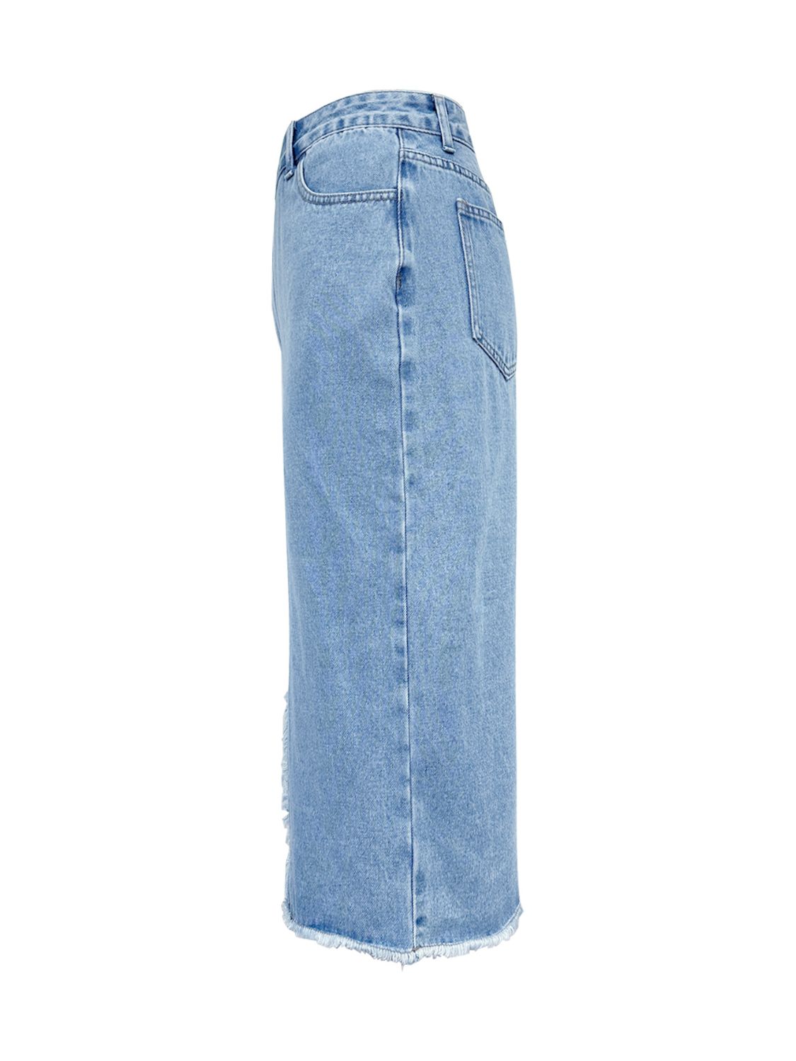 Koisoon Slit Midi Denim Skirt