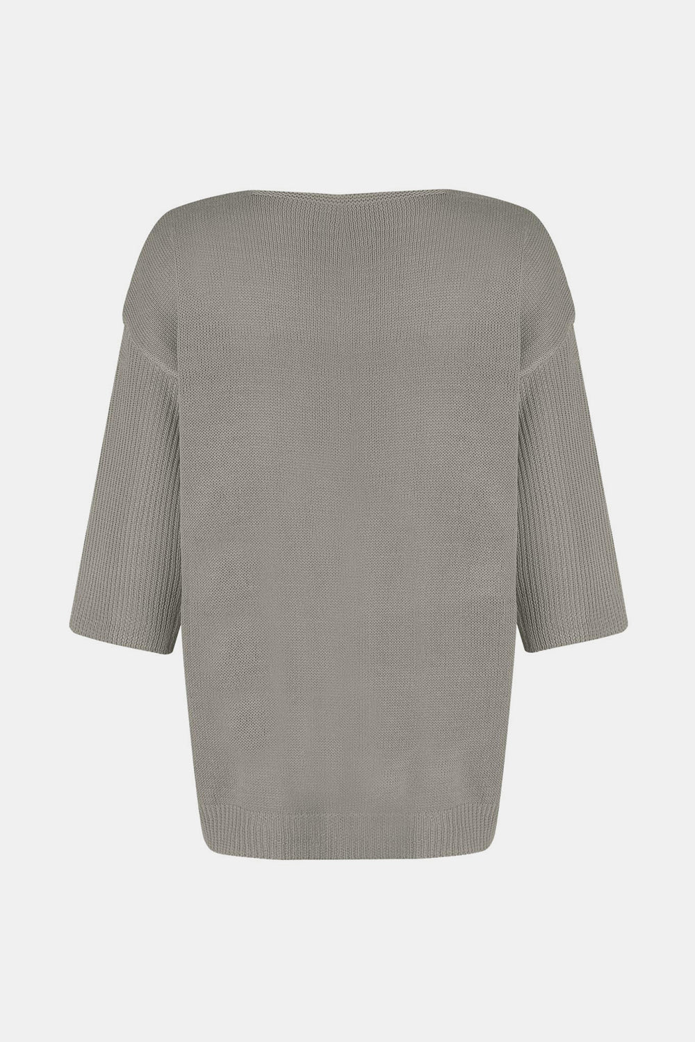 Koisoon V-Neck Three-Quarter Sleeve Knit Top