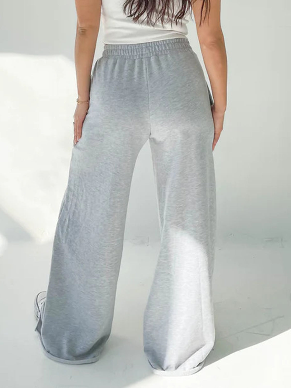 Koisoon Elastic Waist Wide Leg Pants