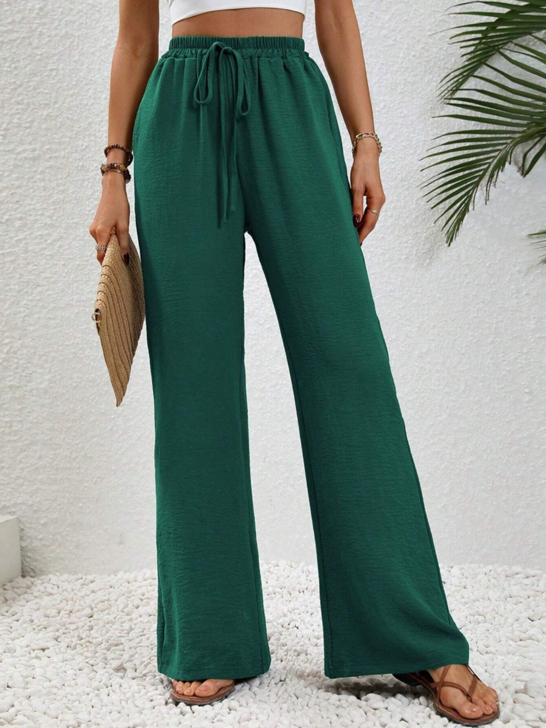 Koisoon Wide Leg Drawstring Pants