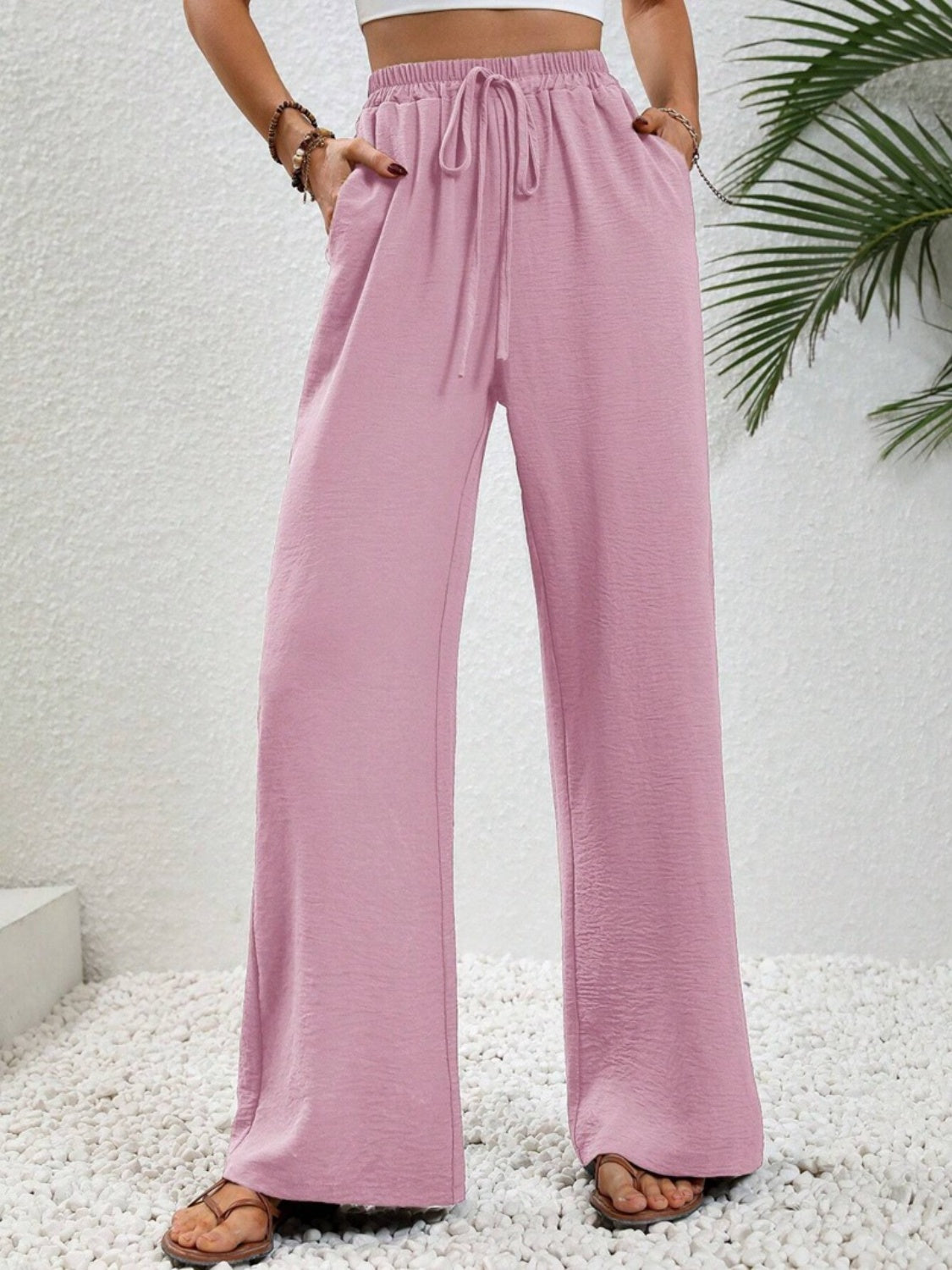 Koisoon Wide Leg Drawstring Pants