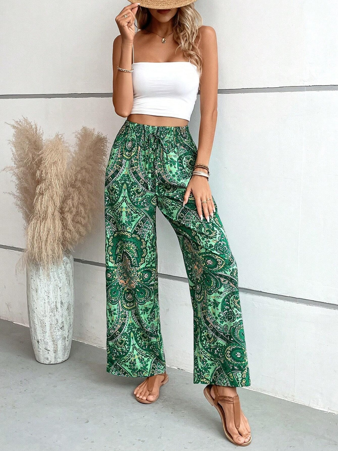 Koisoon Printed Wide Leg Pants