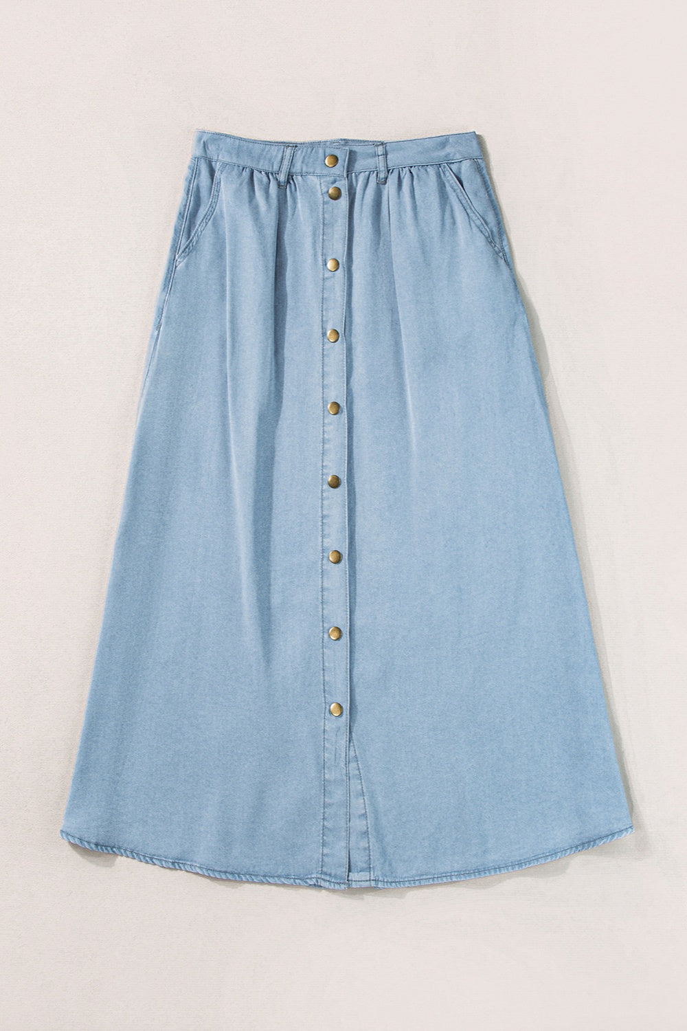 Koisoon  Down High Waist Denim Skirt