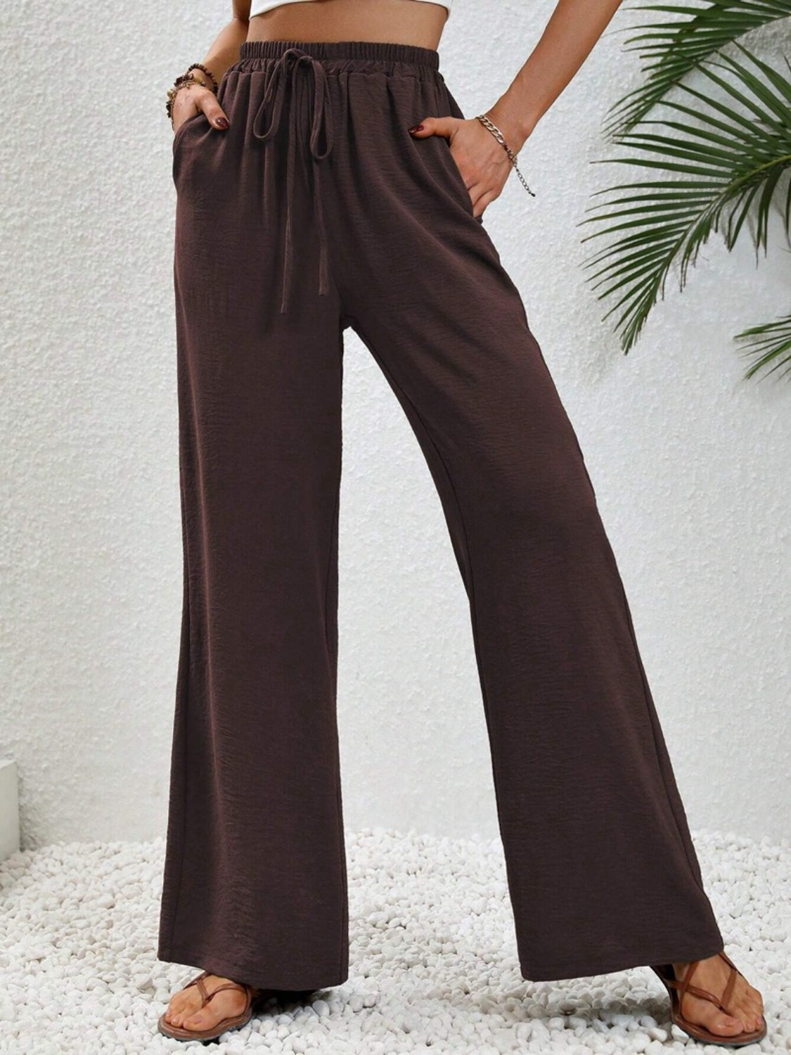 Koisoon Wide Leg Drawstring Pants