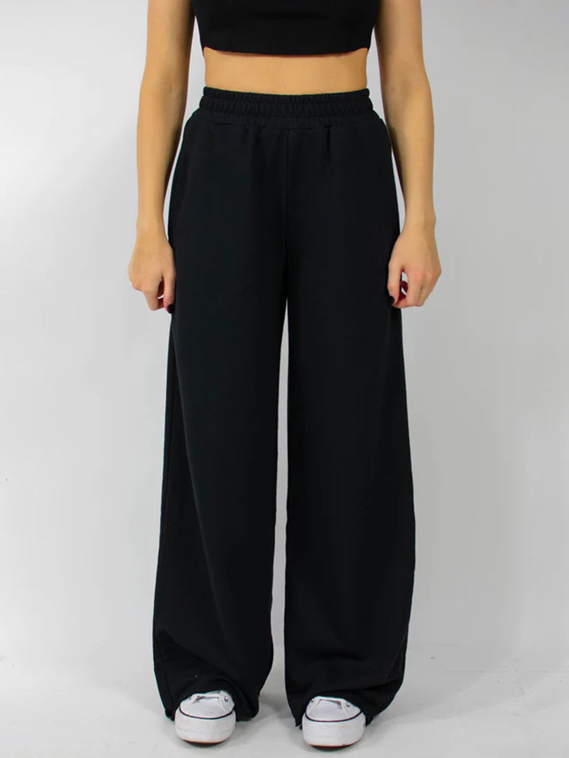 Koisoon Elastic Waist Wide Leg Pants