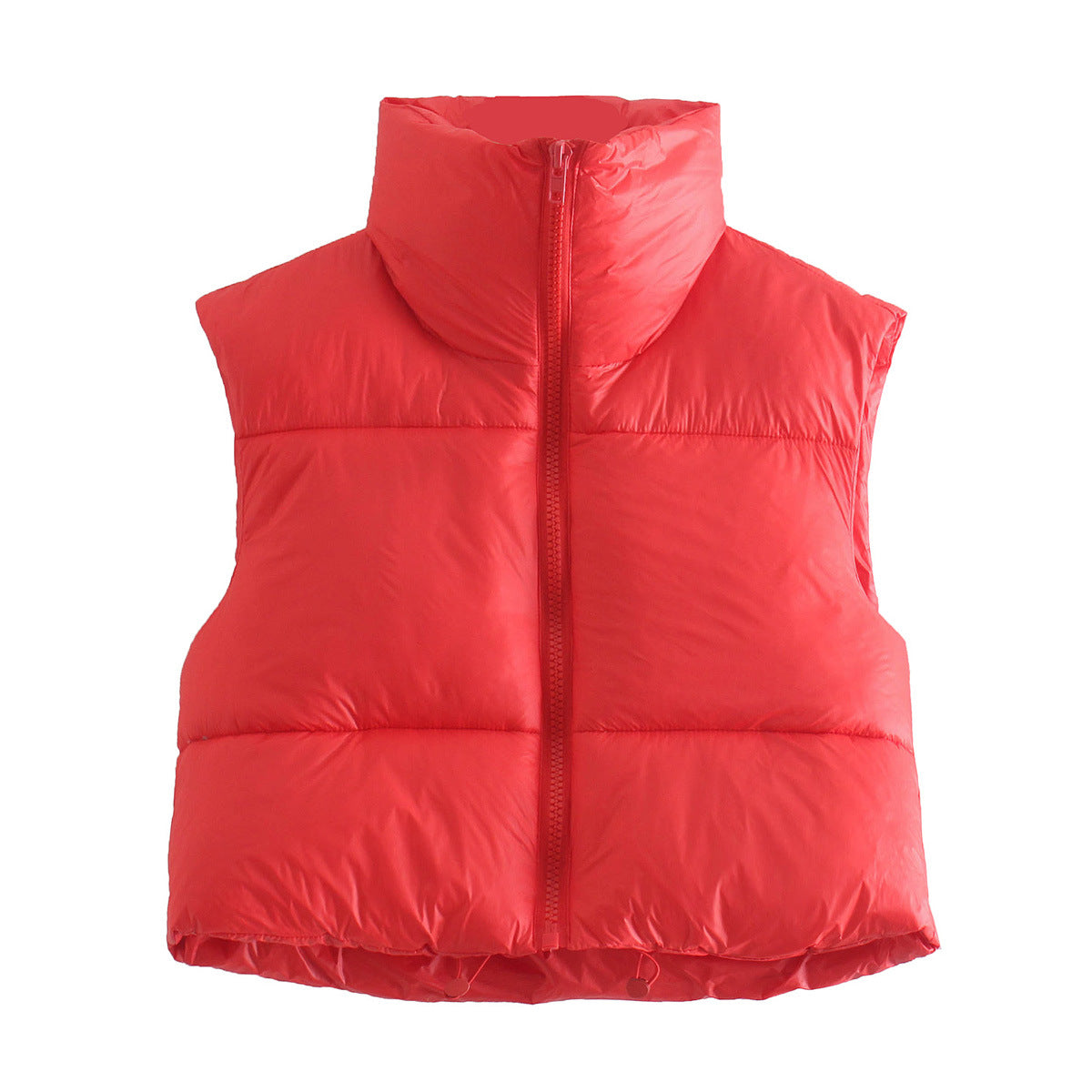 datenight fall outfits Women's Spring Cotton-Padded Vest Zipper Stand Collar Vest 11 Colors