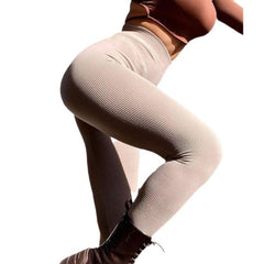 tailgate outfit black women Wind 2024 Autumn Thread Tight High Waist Stretch Tights Sexy Hip Lifting Leggings for Women