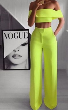 work outfits women New off-Shoulder Mid-Waist Elegant Commuter Loose Pants Tube Mop Pants Suit