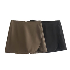 tailgate outfit black women Women's 2024 Spring Street High Waist Split Loose Pantskirt Women's Shorts