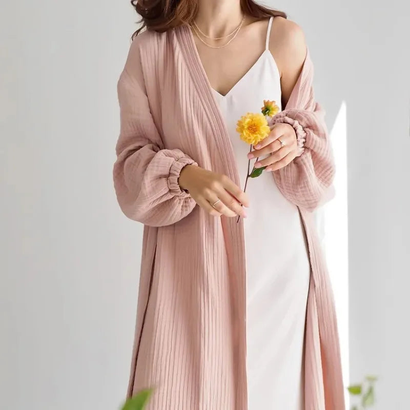 Koisoon 100% Cotton Elegant Party Dresses For Women 2024 Casual Solid Bandage Bandage Long Maxi Robe Beach Vestidos De Fiesta