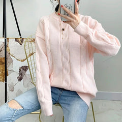 Koisoon Autumn Women Knitted Sweater Korean Casual Female Loose Long Sleeve Sweaters Fashion Student All Match Jumper New