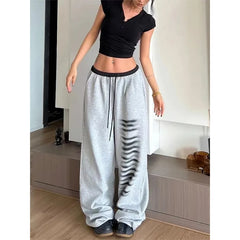 Koisoon Y2K Oversized Sweatpants Women Harajuku Print Patchwork Joggers Streetwear Wide Leg Pants Korean High Waist Baggy Trousers