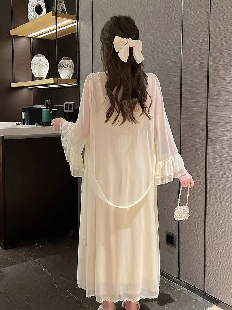 Koisoon Autumn Lace Strap Dresses for Women Sweet Vintage Korean Style Long Party Dresses Elegant Casual Women's Dresses Designer