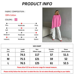 Koisoon Pink Oversize Tee Shirts Streetwear 2024 Round Neck Long Sleeve Casual Pullover Tops Women Autumn Thin T-Shirts Lady