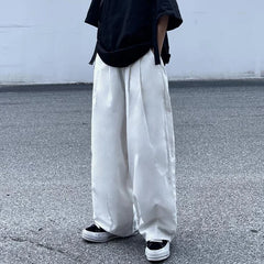 Koisoon Japan Style Casual Cargo Pants Women Oversize 4Xl White Loose Wide Leg Pants Harajuku All Match Female Straight Trousers