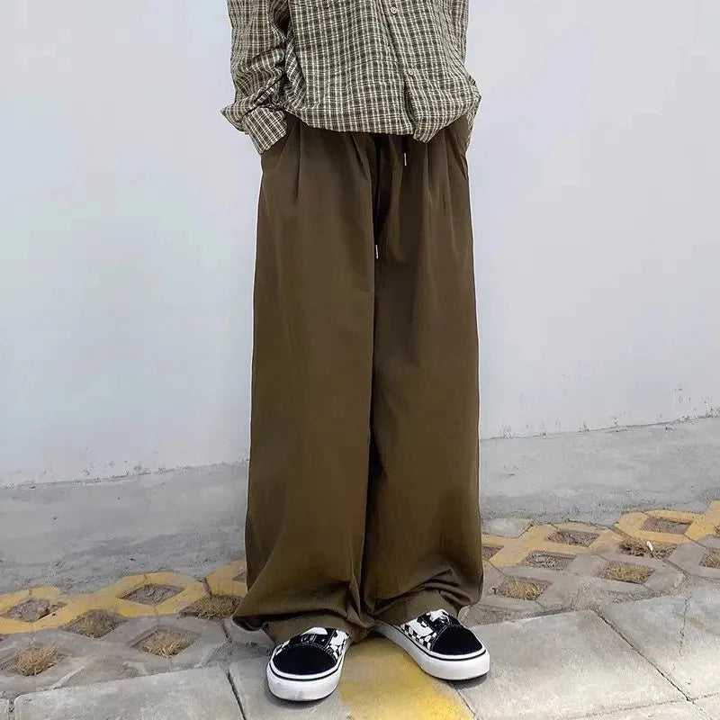 Koisoon Japan Style Casual Cargo Pants Women Oversize 4Xl White Loose Wide Leg Pants Harajuku All Match Female Straight Trousers