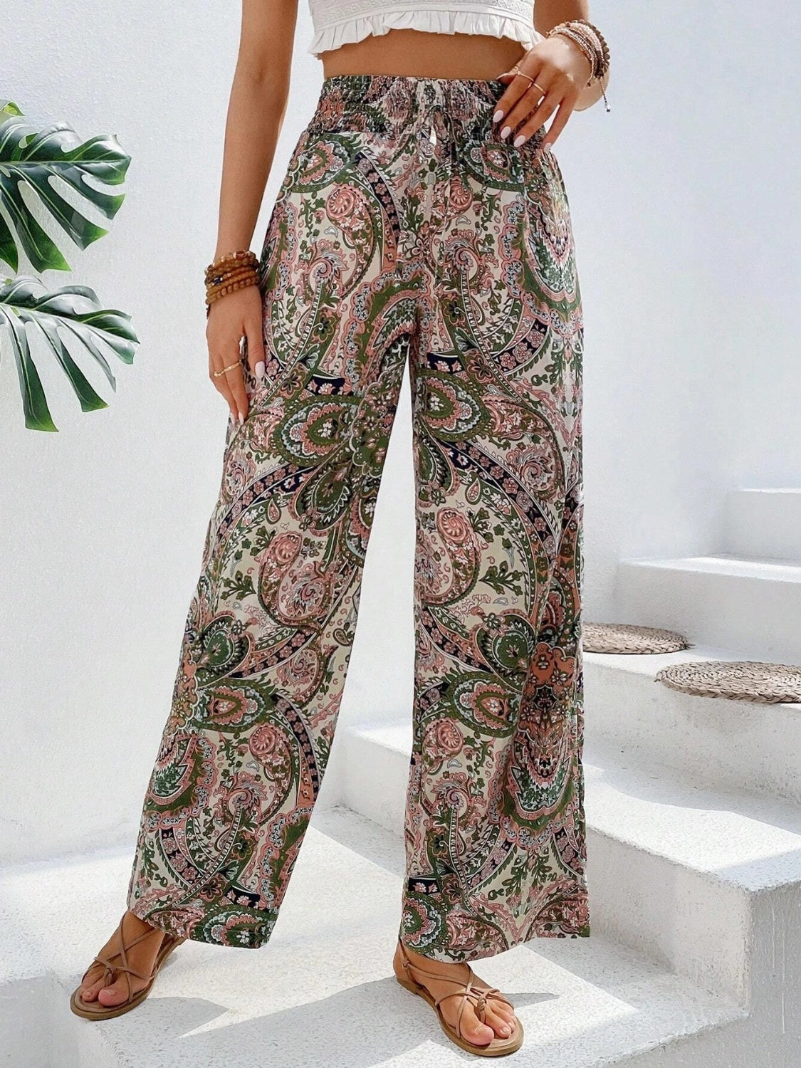 Koisoon Printed Wide Leg Pants